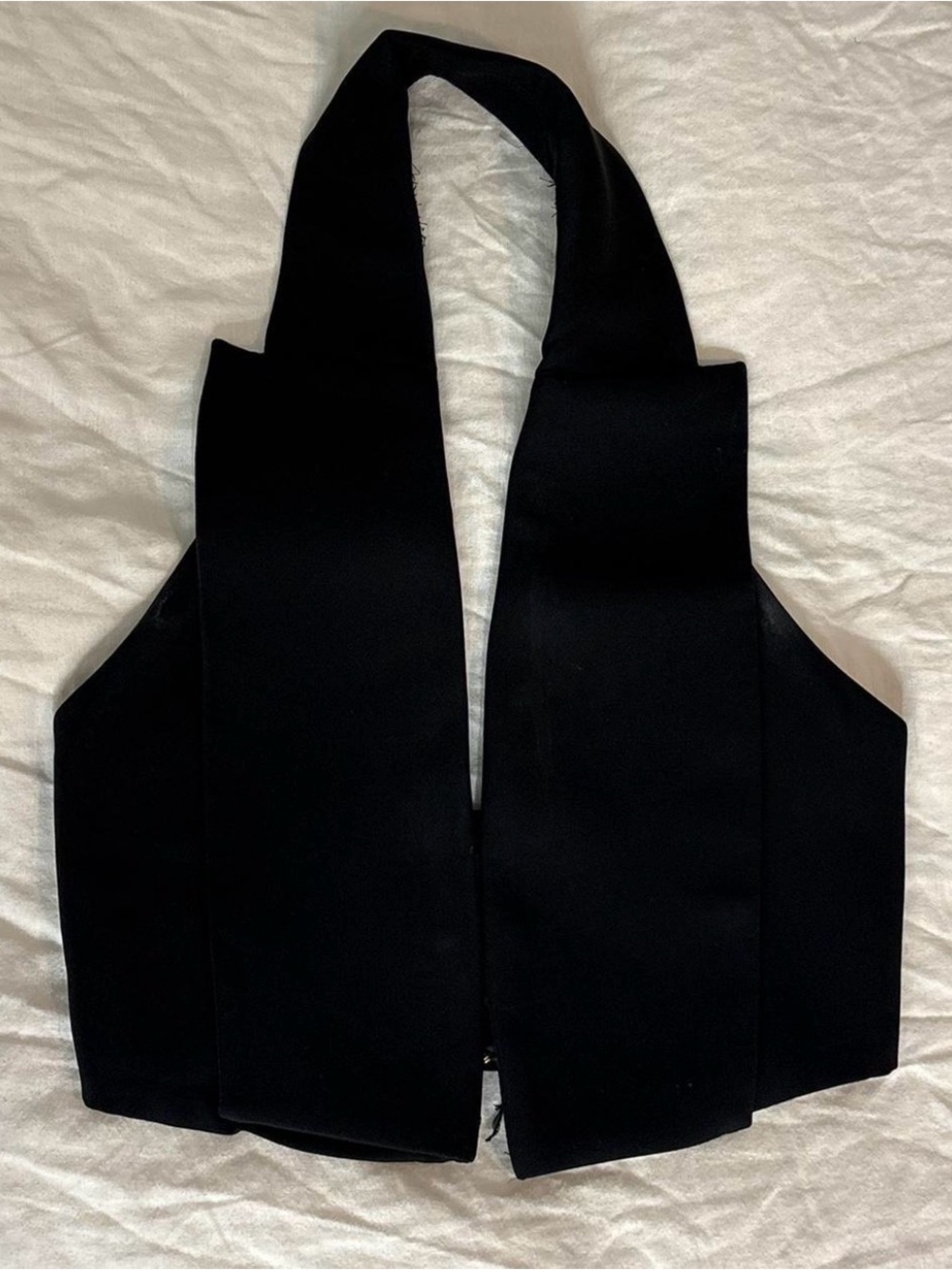 Meshki Black Tailored Vest Top